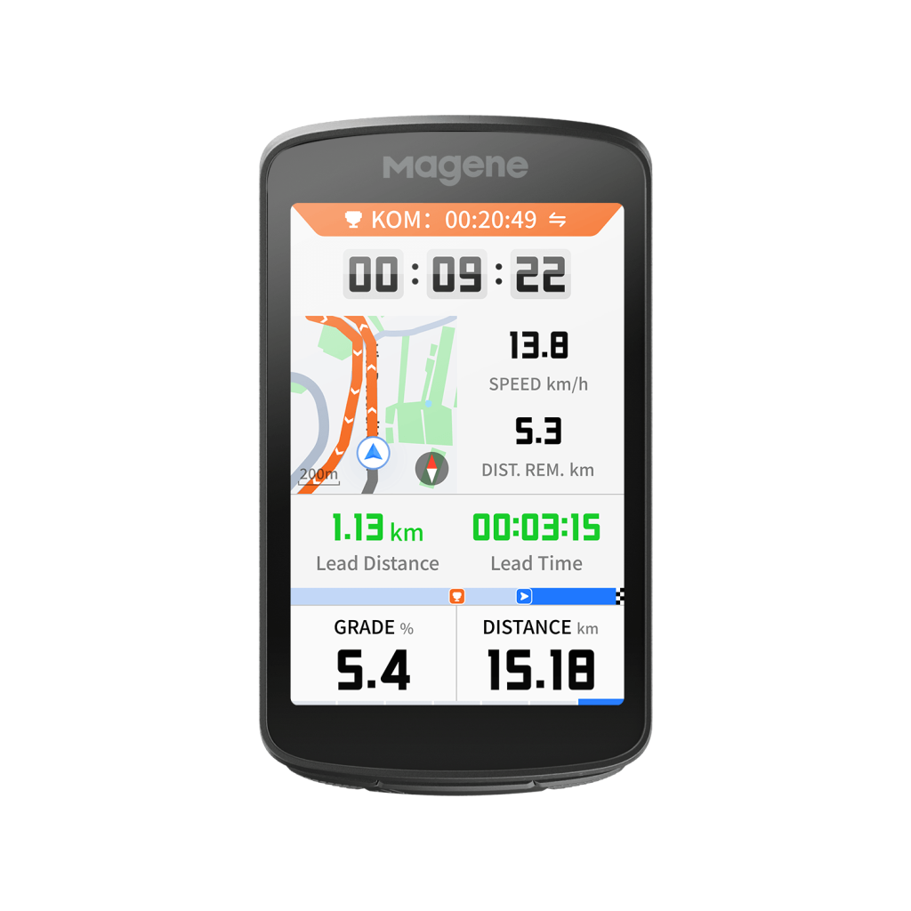 Ciclocomputadora para bicicleta Magene C706 con GPS
