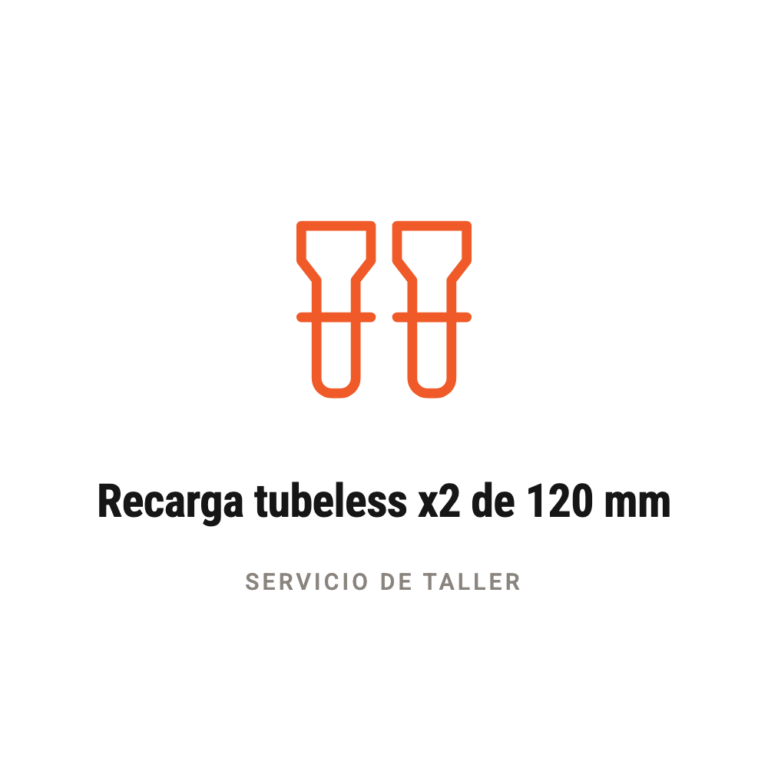 Recarga tubeless x2 de 120 mm