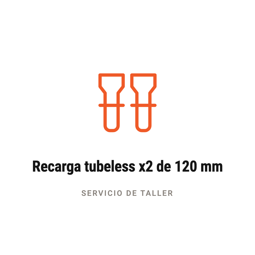 Recarga tubeless x2 de 120 mm